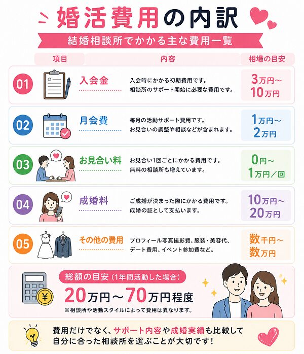 婚活費用の内訳