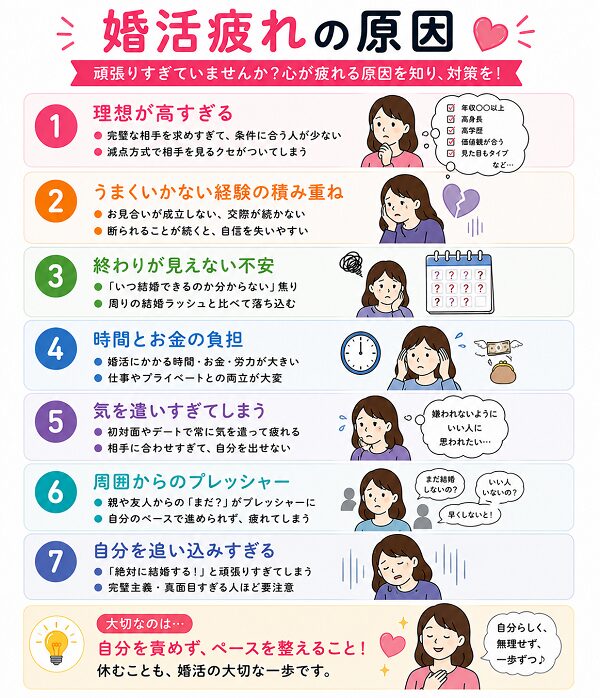 婚活疲れの原因