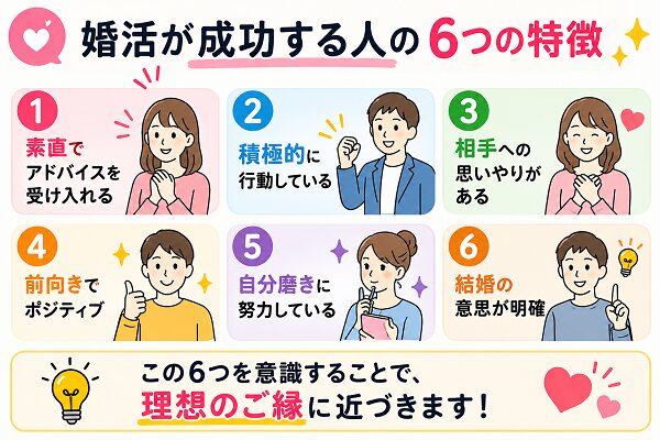 婚活が成功する人の6つの特徴