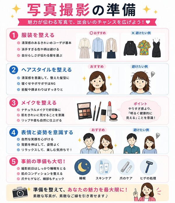 写真撮影の準備