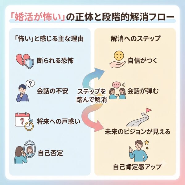 「婚活が怖い」の正体と段階的解消フロー