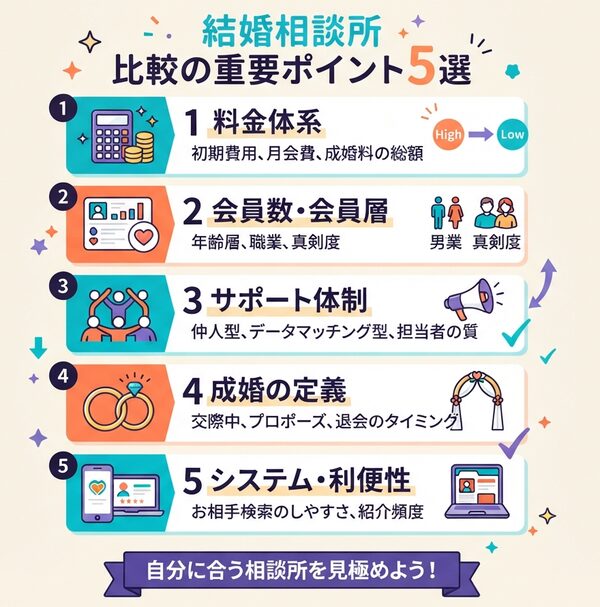 比較すべき重要ポイント5選