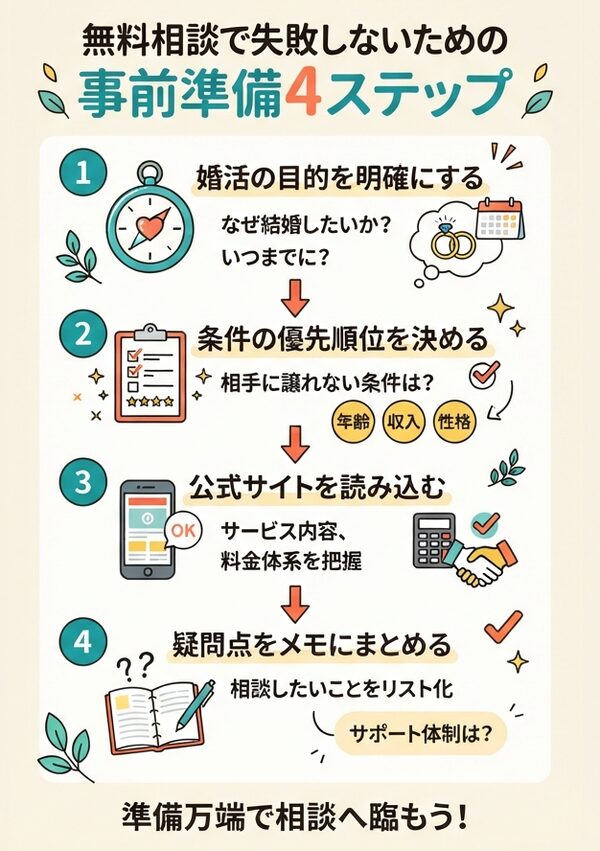 失敗しないための事前準備ステップ