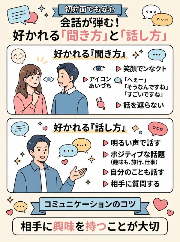 会話が弾む！好かれる「聞き方」と「話し方」