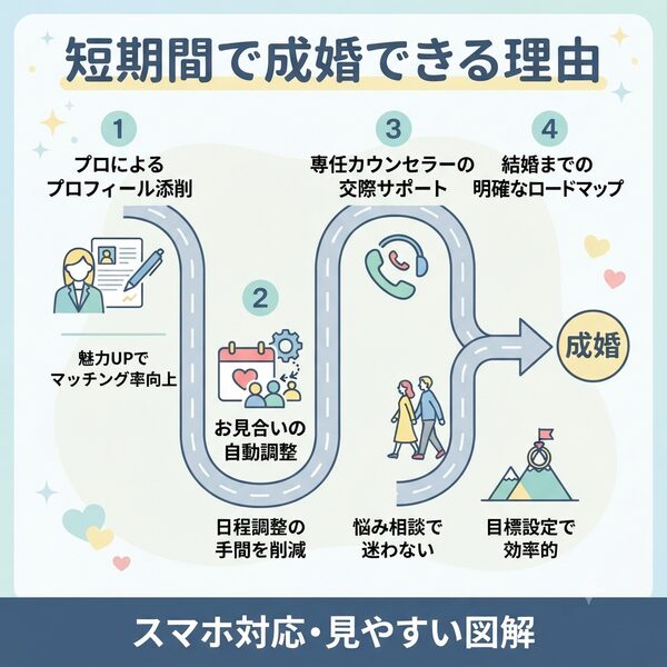 短期間で成婚できる理由