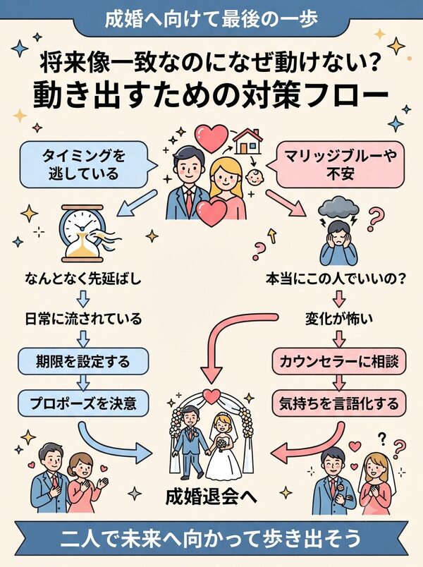 成婚退会前にクリアすべき「3つの壁」