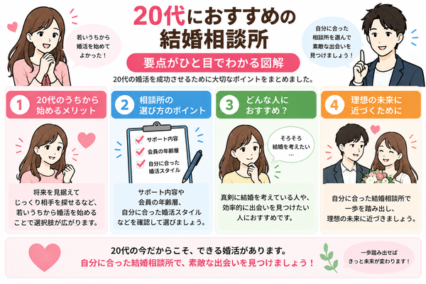 20代におすすめの結婚相談所