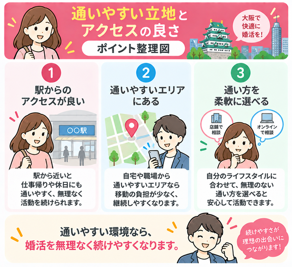 通いやすい立地とアクセスの良さ