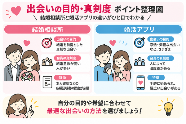 出会いの目的・真剣度