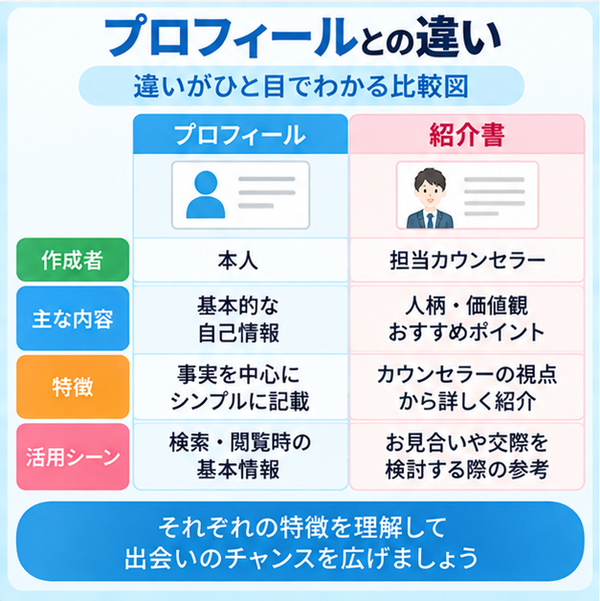 プロフィールとの違い