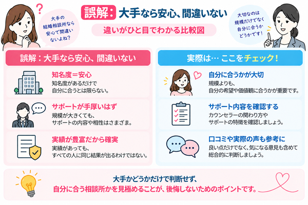 誤解②：大手なら安心、間違いない