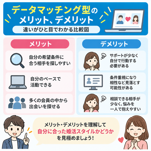 データマッチング型のメリット、デメリット
