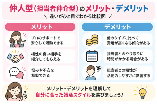 仲人型(担当者仲介型)のメリット、デメリット