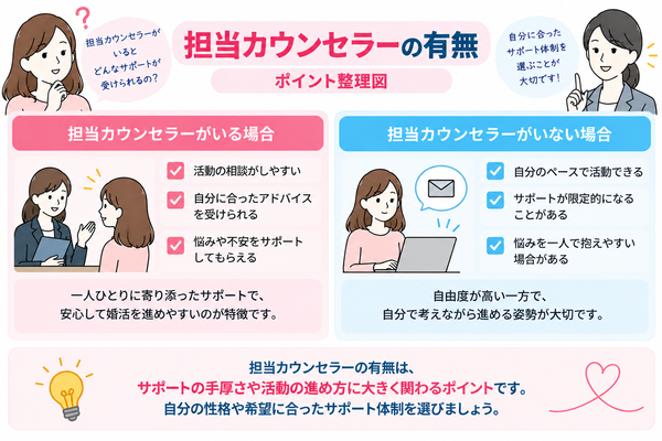 担当カウンセラーの有無