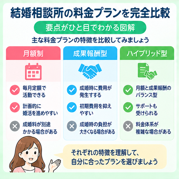 結婚相談所の料金プランを完全比較