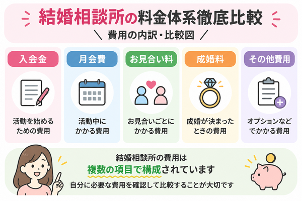 結婚相談所の料金体系徹底比較