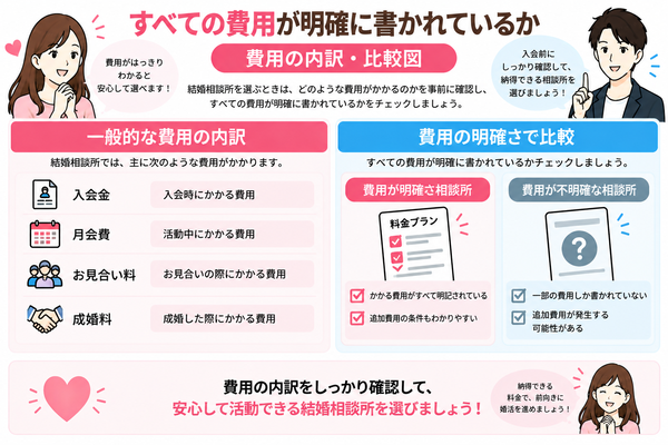 すべての費用が明確に書かれているか