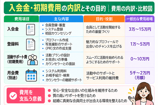 入会金・初期費用の内訳とその目的