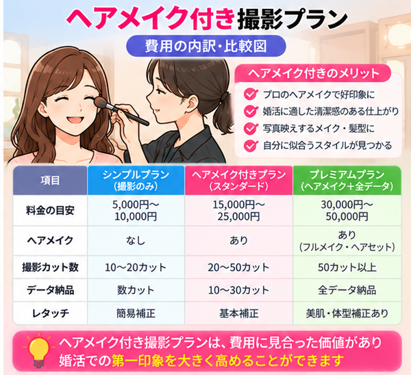ヘアメイク付き撮影プラン