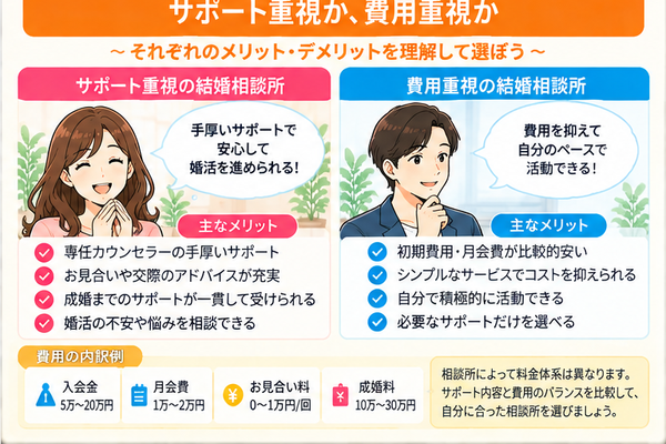 サポート重視か、費用重視か