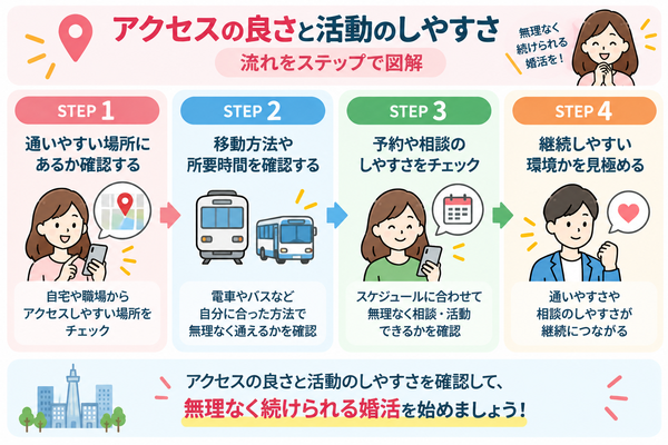アクセスの良さと活動のしやすさ
