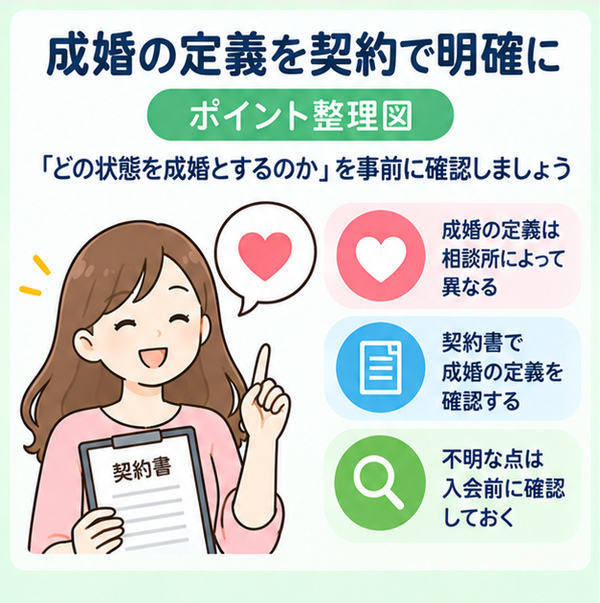 成婚の定義を契約で明確に