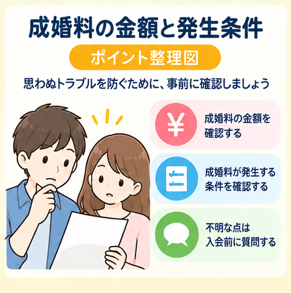 成婚料の金額と発生条件