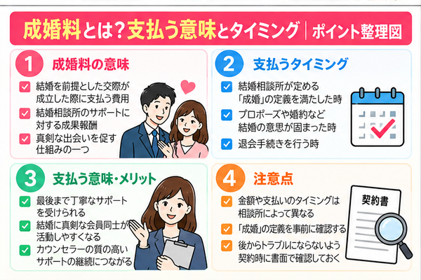 成婚料とは?支払う意味とタイミング