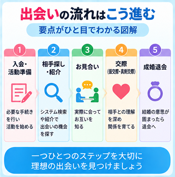 出会いの流れはこう進む