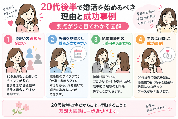 20代後半で婚活を始めるべき理由と成功事例