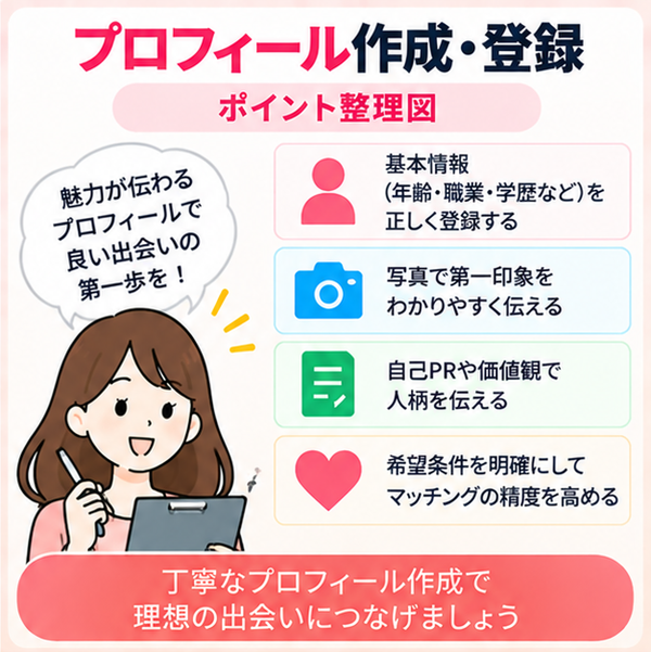 プロフィール作成・登録