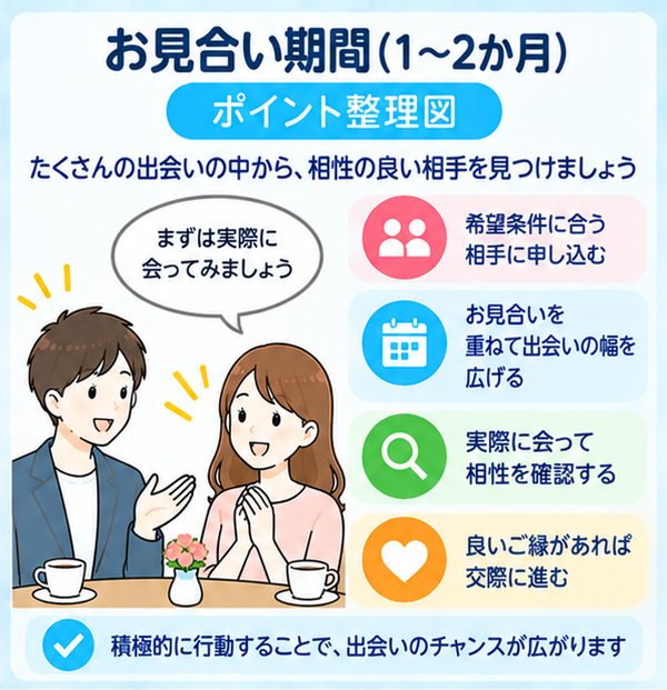 お見合い期間(1~2か月)