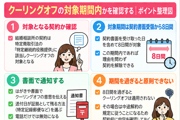 クーリングオフの対象期間内かを確認する