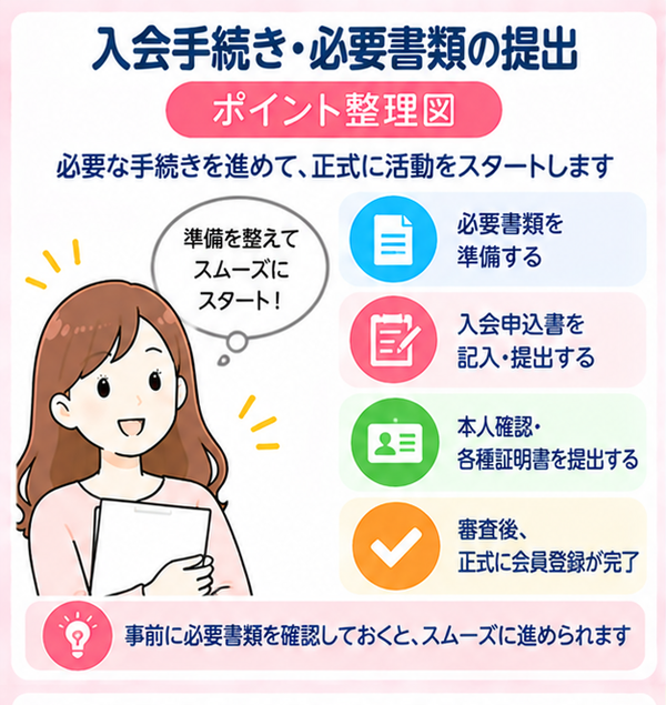 入会手続き・必要書類の提出