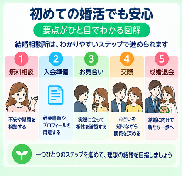 初めての婚活でも安心
