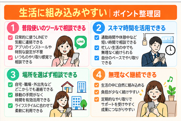 生活に組み込みやすい