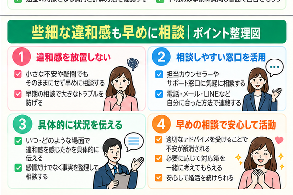 些細な違和感も早めに相談