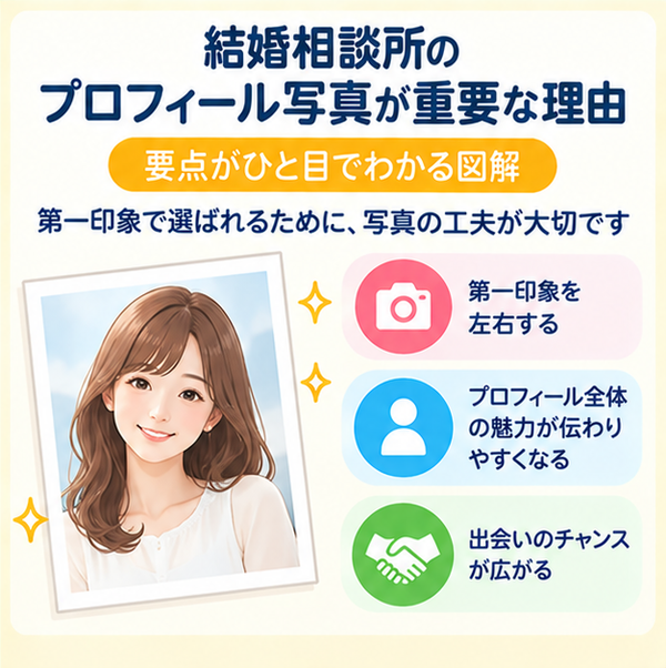 結婚相談所のプロフィール写真が重要な理由