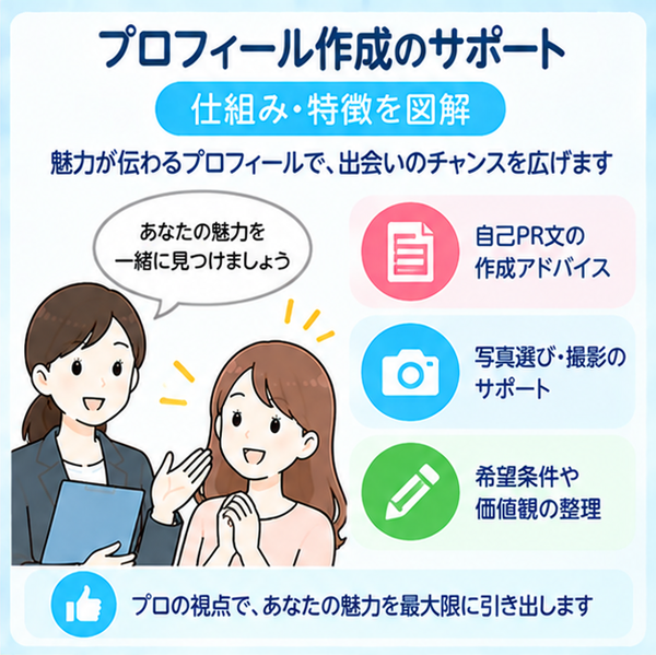 プロフィール作成のサポート
