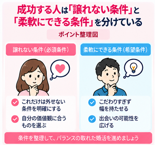 成功する人は「譲れない条件」と「柔軟にできる条件」を分けている