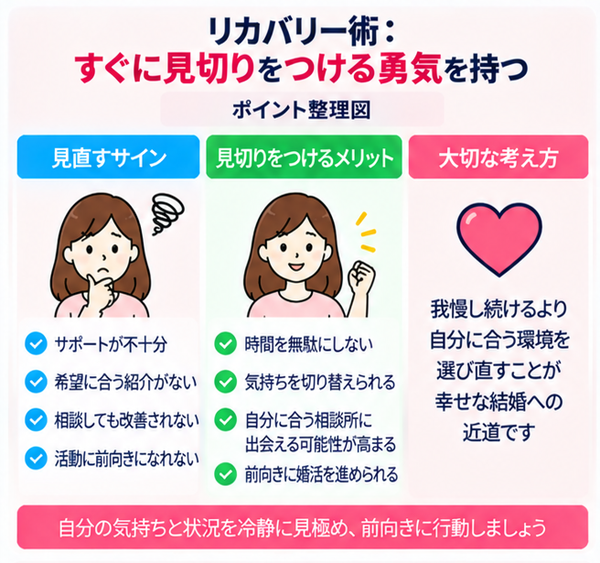 リカバリー術①：すぐに見切りをつける勇気を持つ