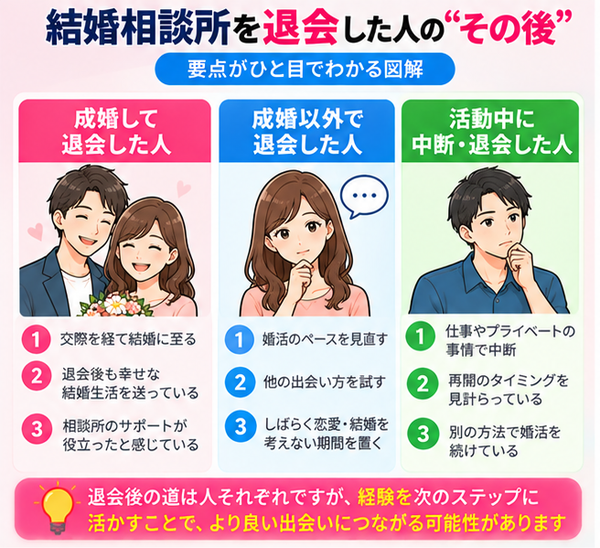 結婚相談所を退会した人の“その後”