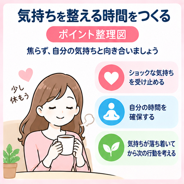 気持ちを整える時間をつくる
