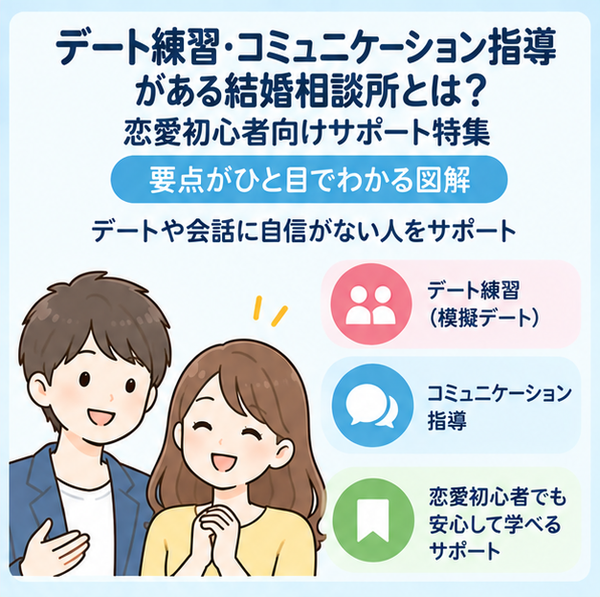 デート練習・コミュニケーション指導がある結婚相談所とは？恋愛初心者向けサポート特集