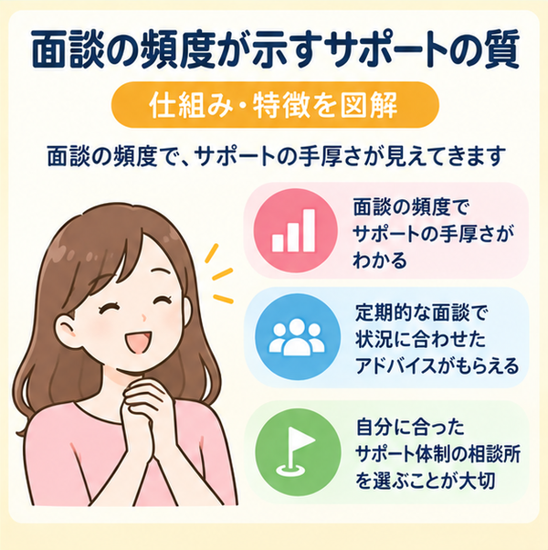 面談の頻度が示すサポートの質