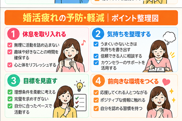 婚活疲れの予防・軽減